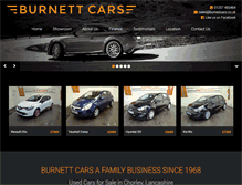 Tablet Screenshot of burnettcars.co.uk